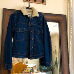 Sherpa-Lined Jean Trucker Women’s Jacket